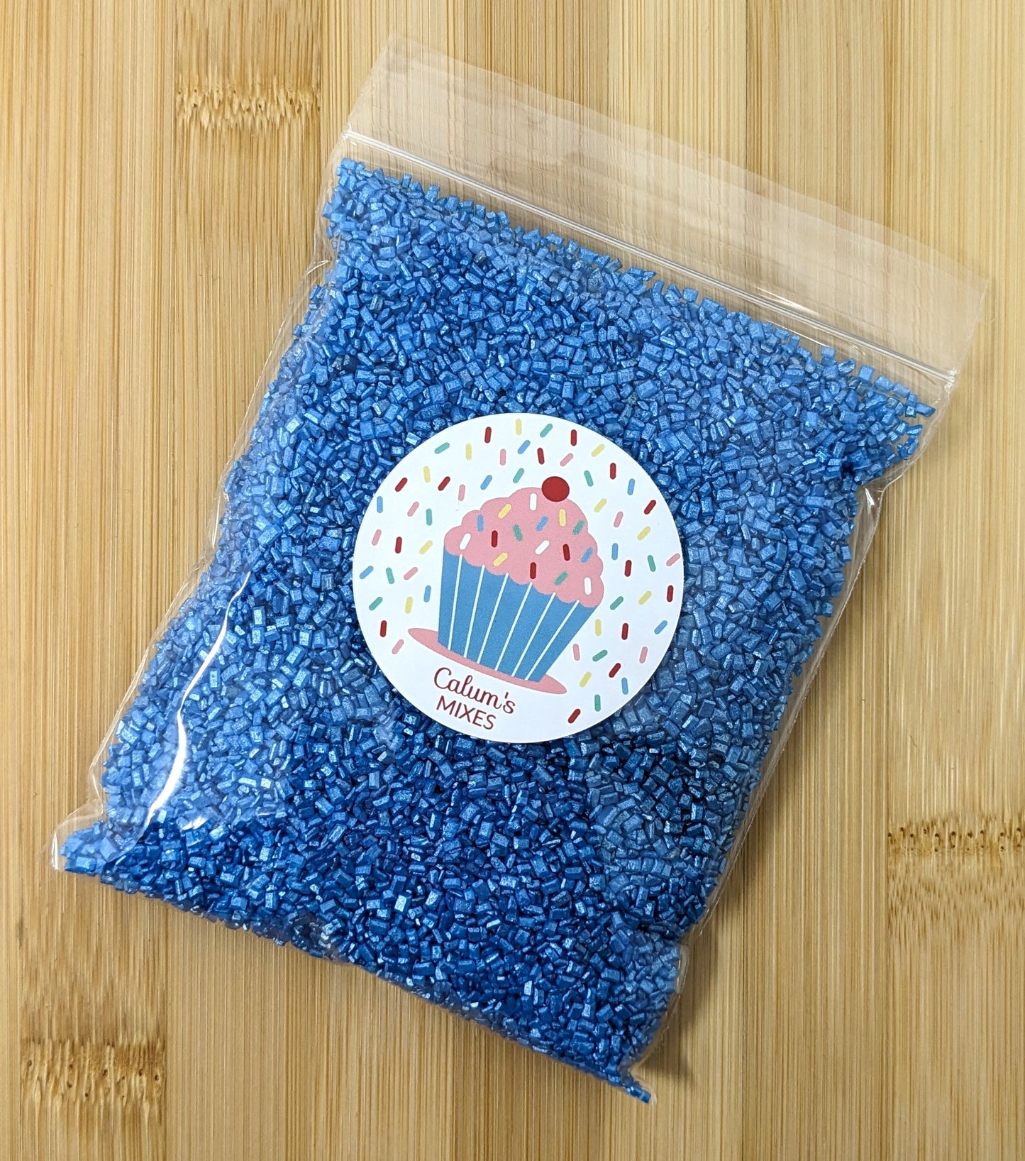Bright Blue Sugar Cake Sprinkles