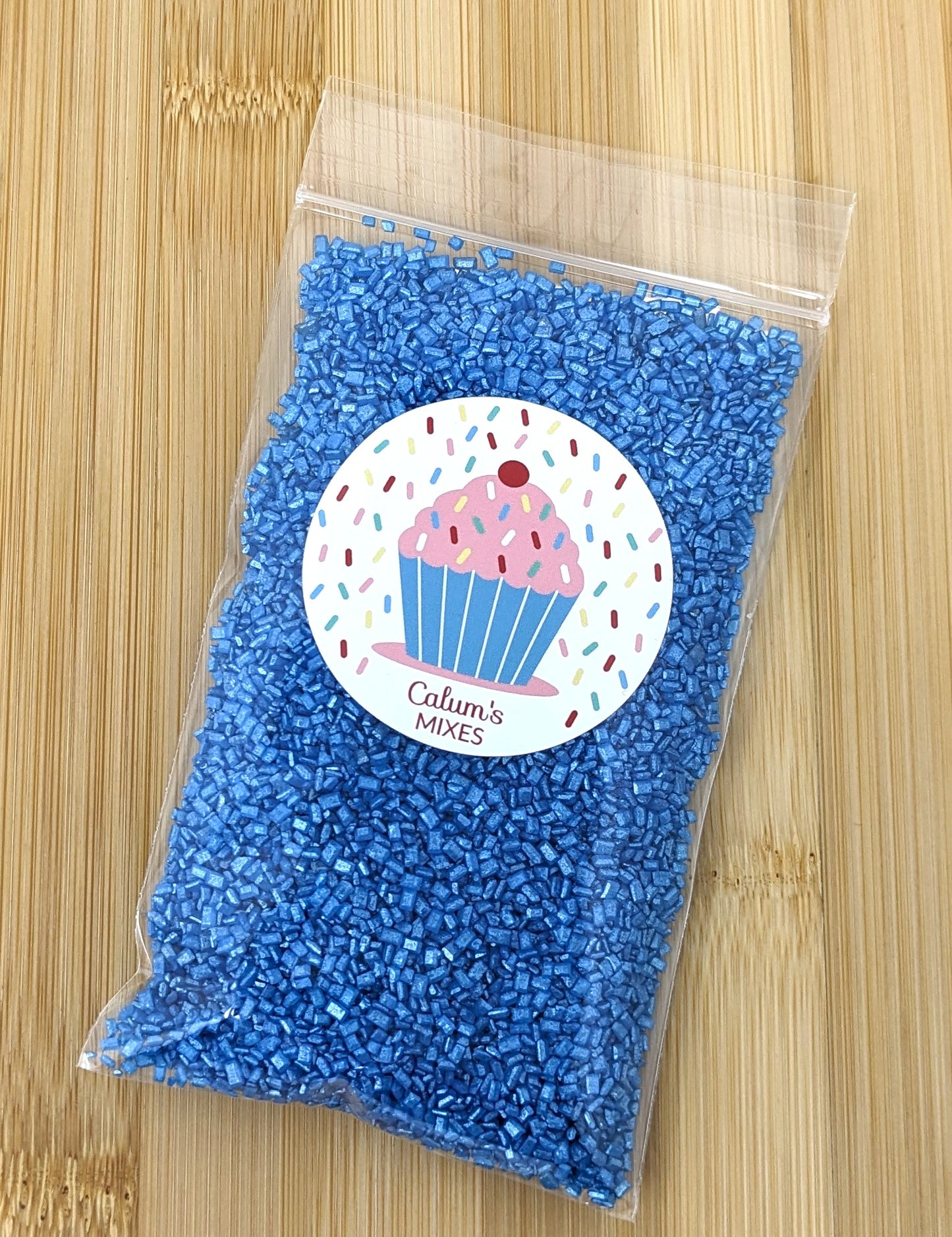 Bright Blue Sugar Cake Sprinkles