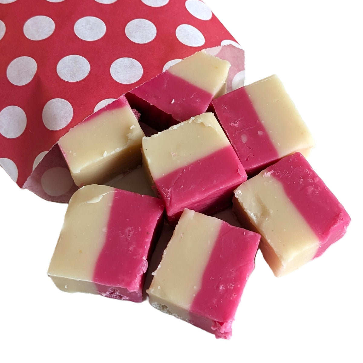 Vegan Strawberry & Cream Fudge
