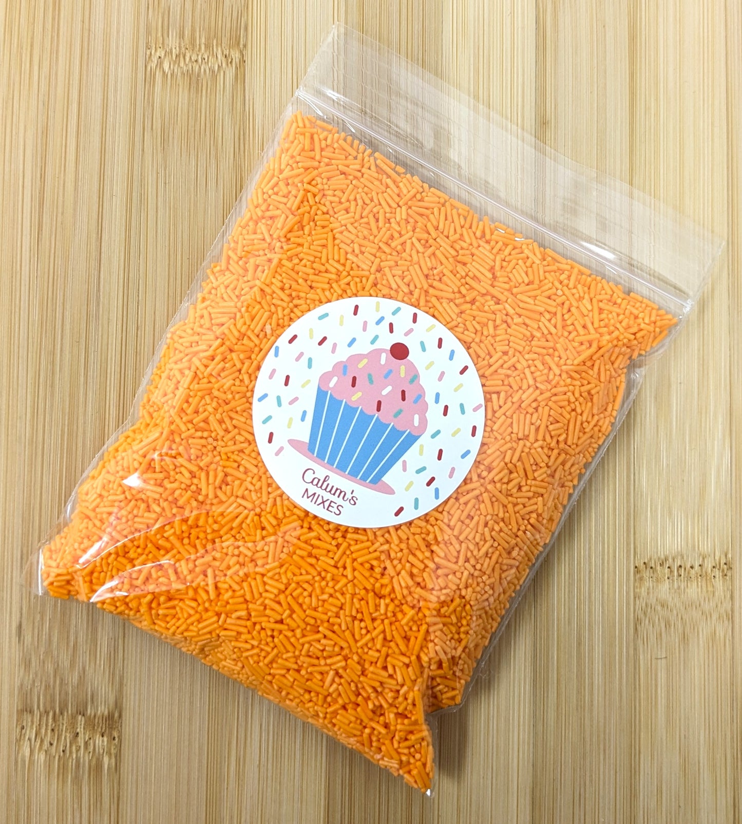 Orange Sugar Strands Cake Sprinkles