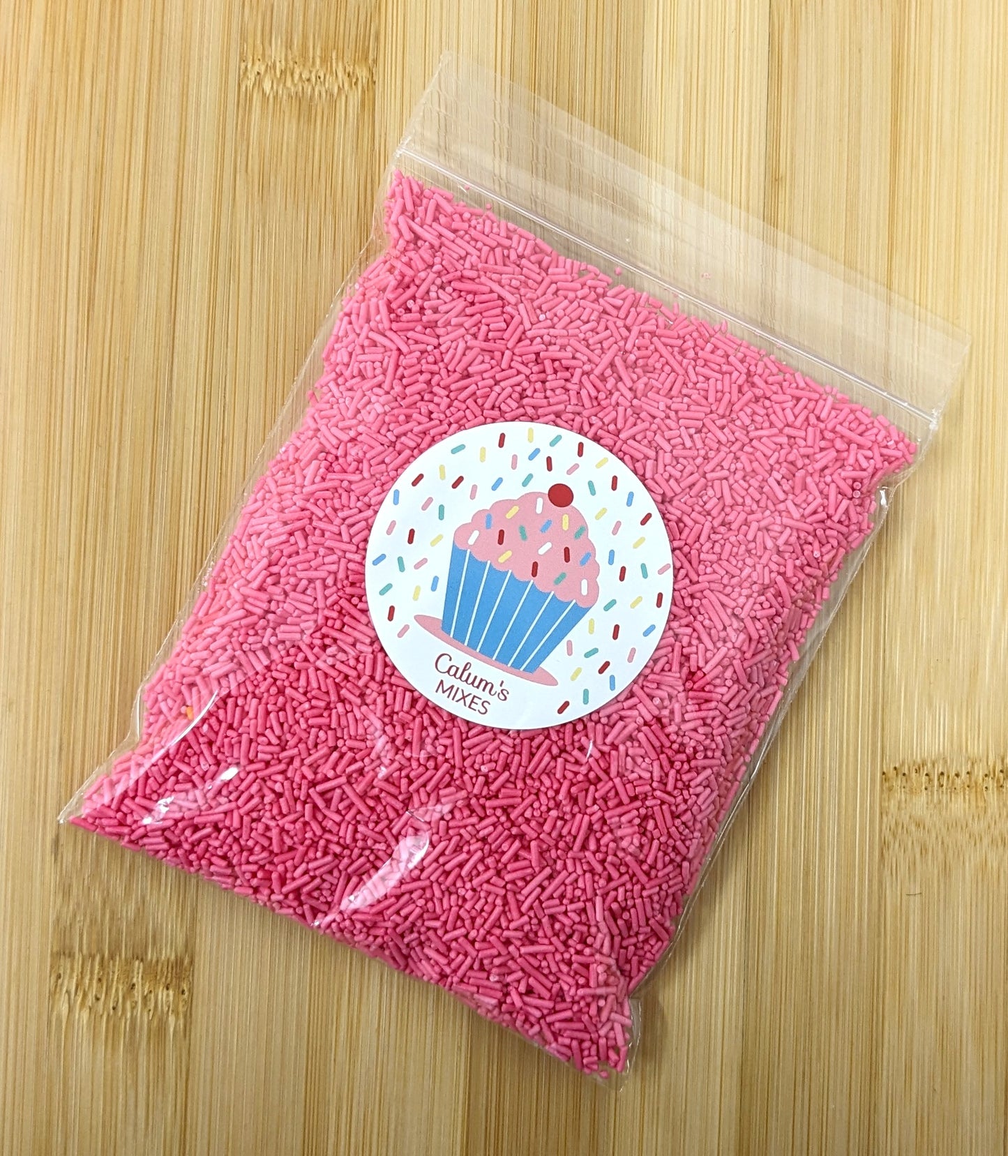 Pink Sugar Strands Cake Sprinkles