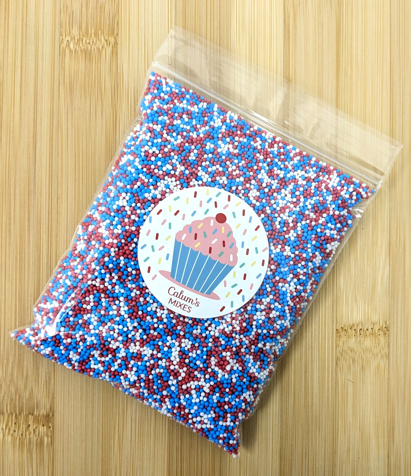 Red, White & Blue Cake Sprinkles