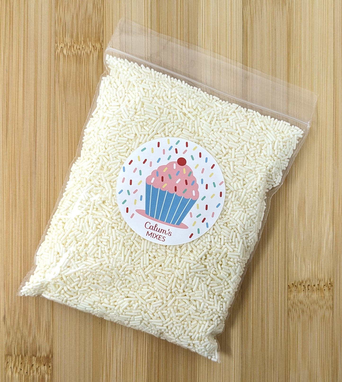 White Sugar Strands Cake Sprinkles