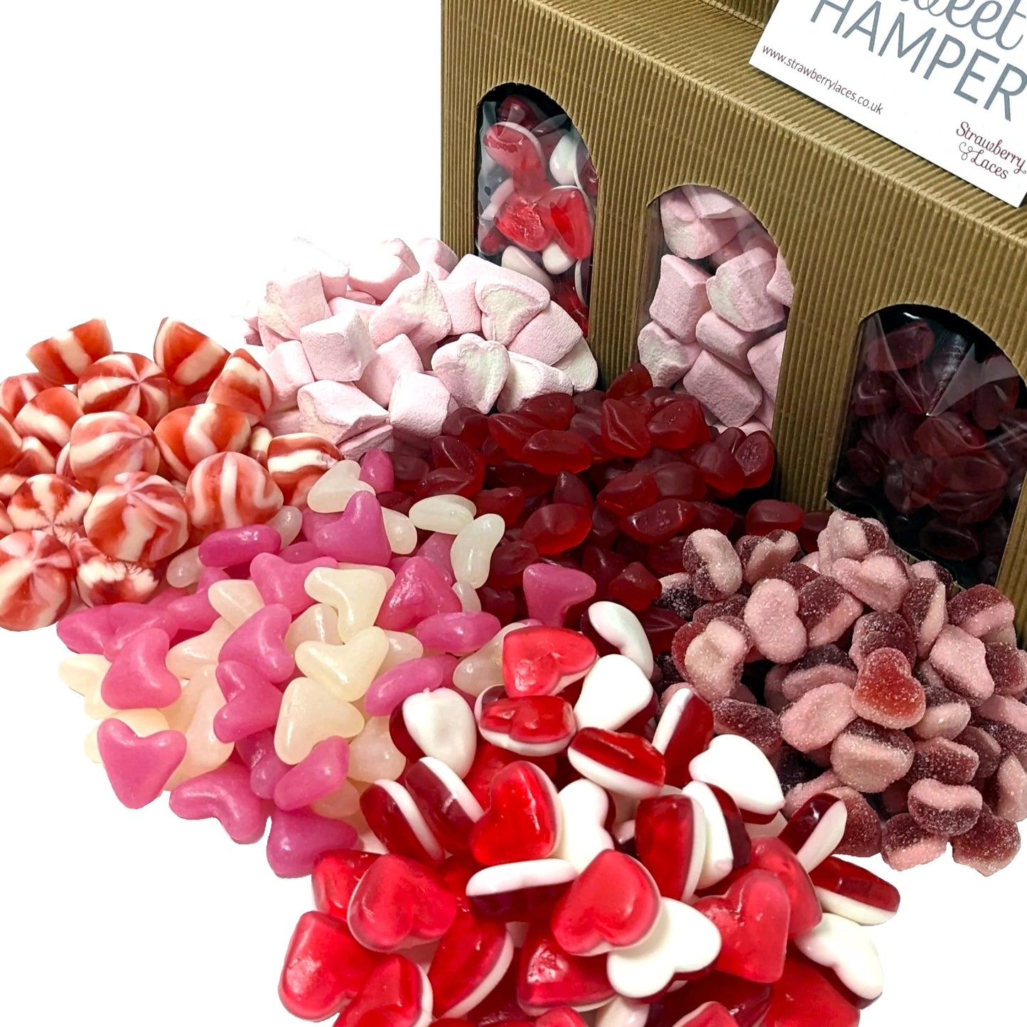Love Heart Sweet Hamper Box