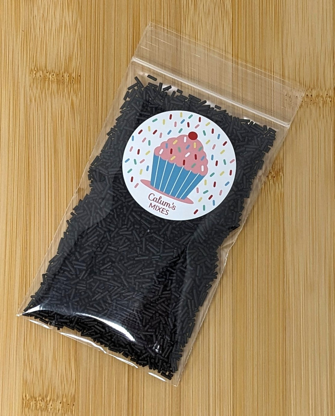 Black Sugar Strands Cake Sprinkles