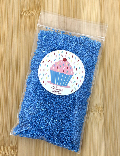 Bright Blue Sugar Cake Sprinkles