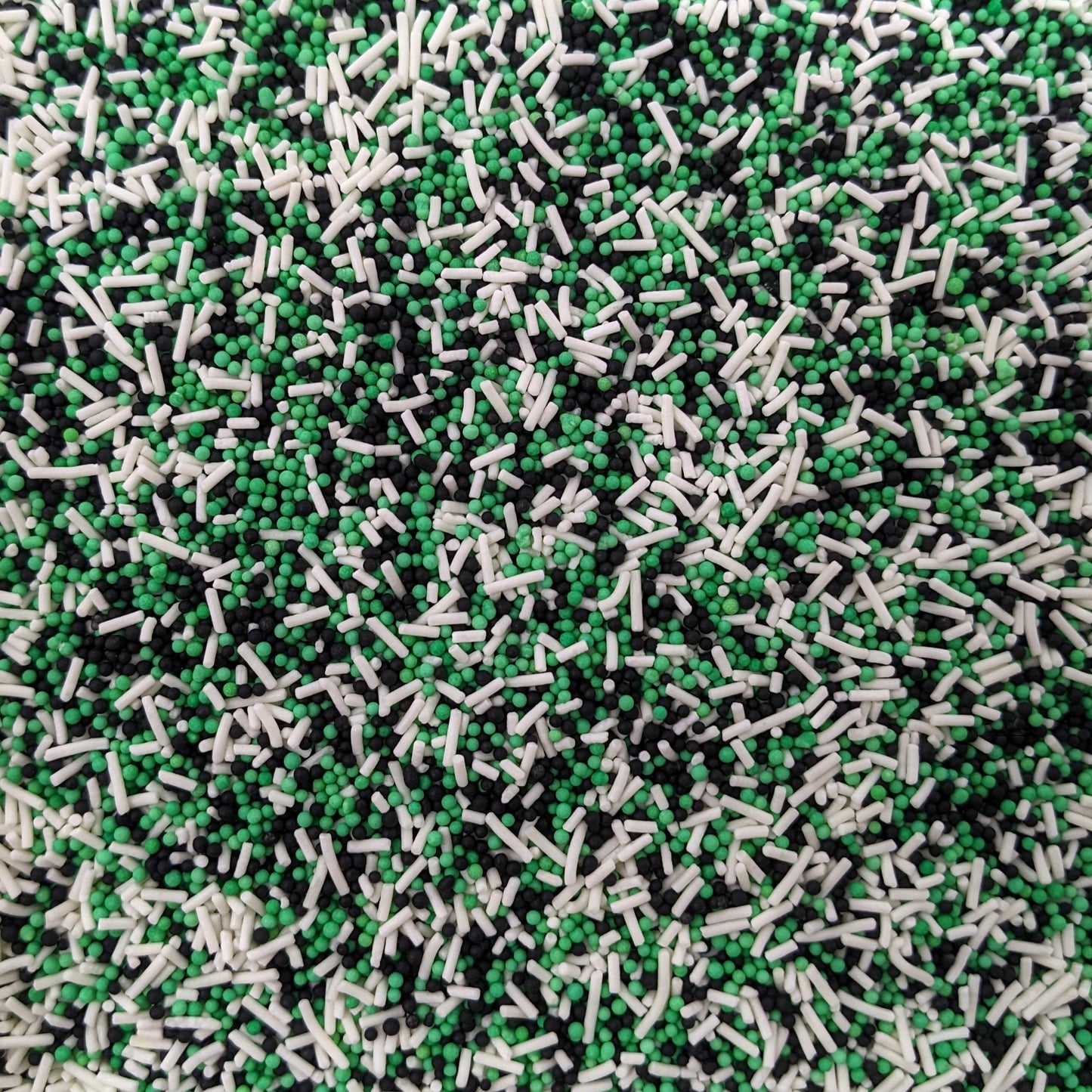 Green, Black & White Mix Cake Sprinkles