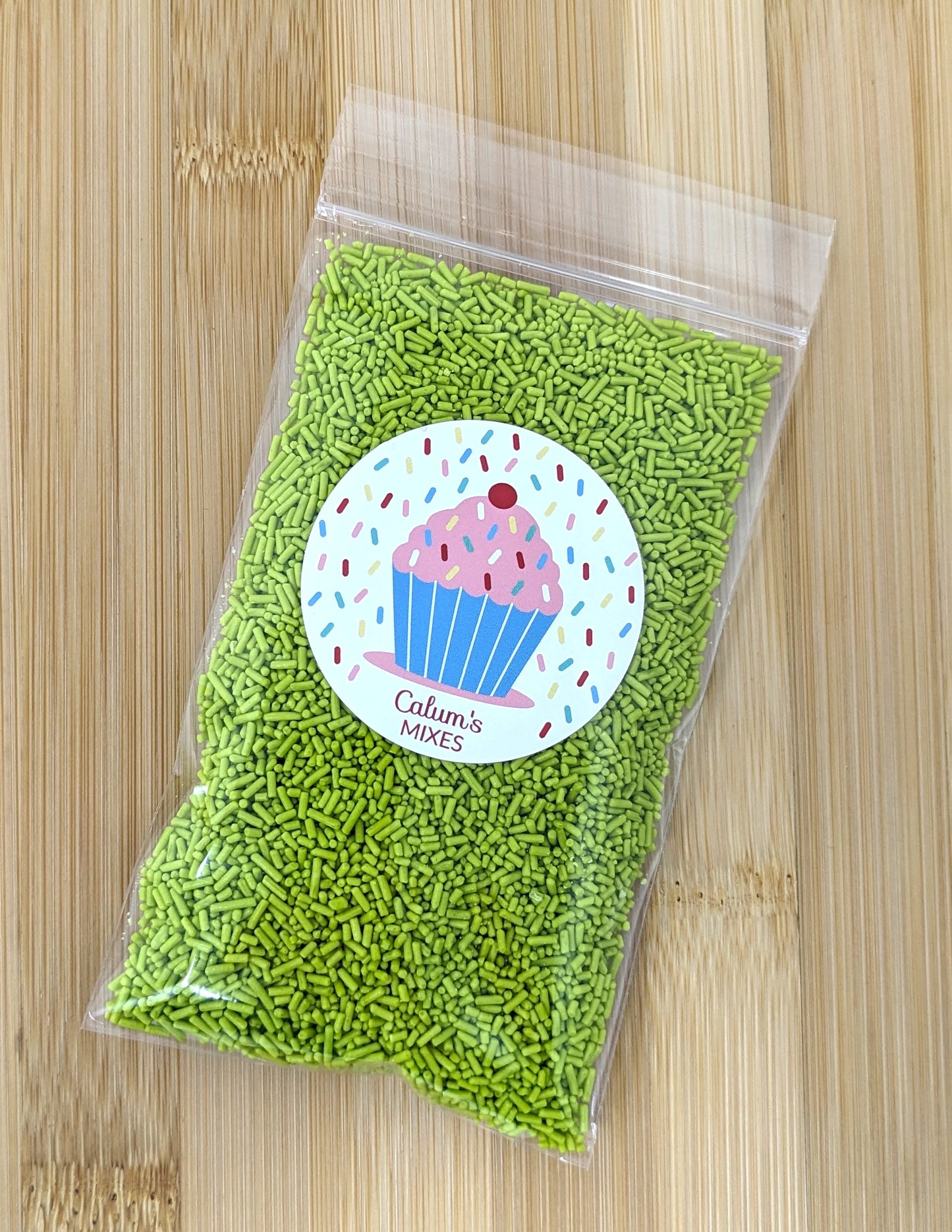 Green Sugar Strands Cake Sprinkles