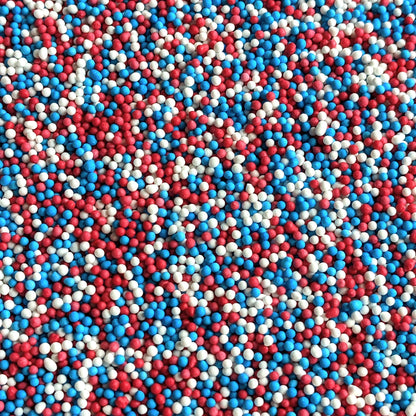 Red, White & Blue Cake Sprinkles