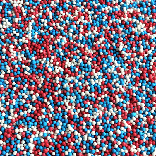 Red, White & Blue Cake Sprinkles