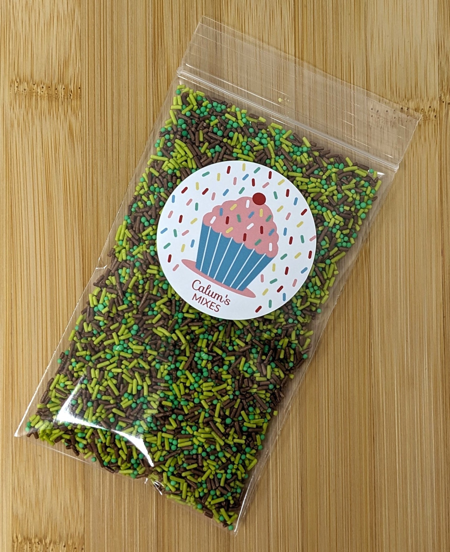 Green & Brown Cake Sprinkles