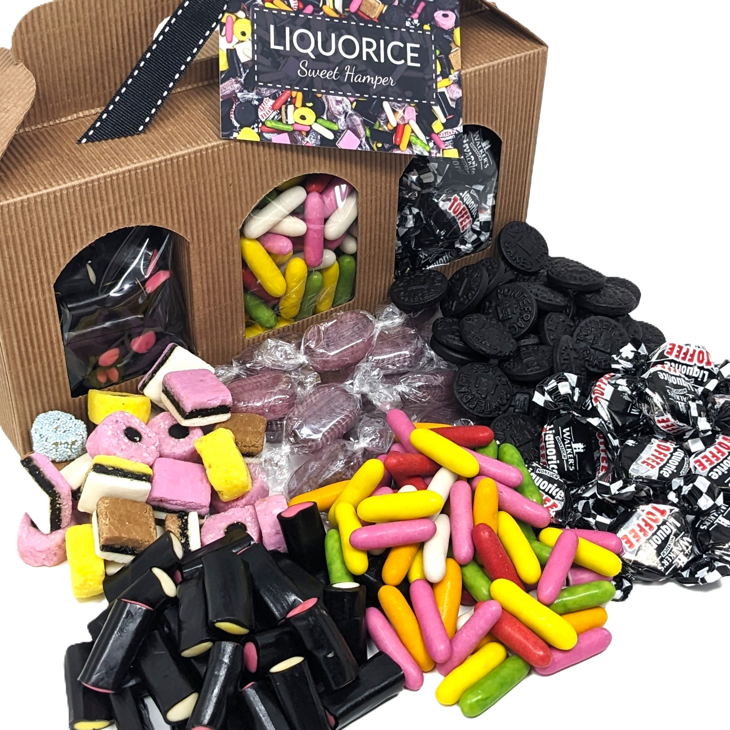 Liquorice Kraft Hamper Box