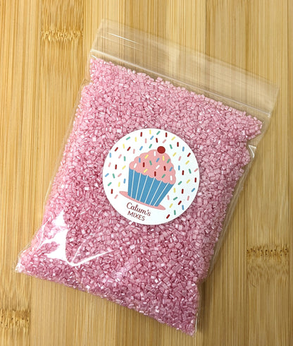 Pink Glimmer Sugar Cake Sprinkles