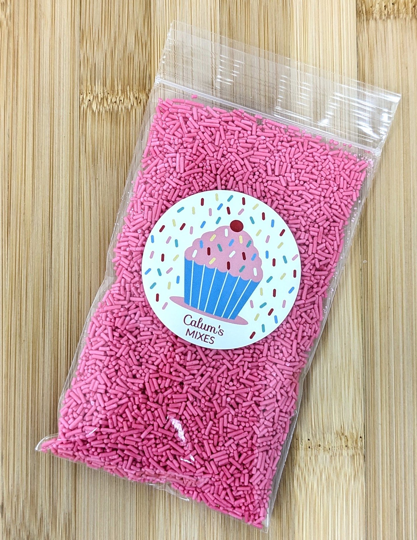 Pink Sugar Strands Cake Sprinkles