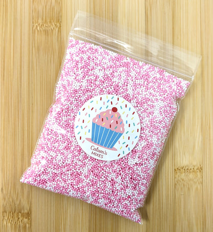 Pink & White Cake Sprinkles
