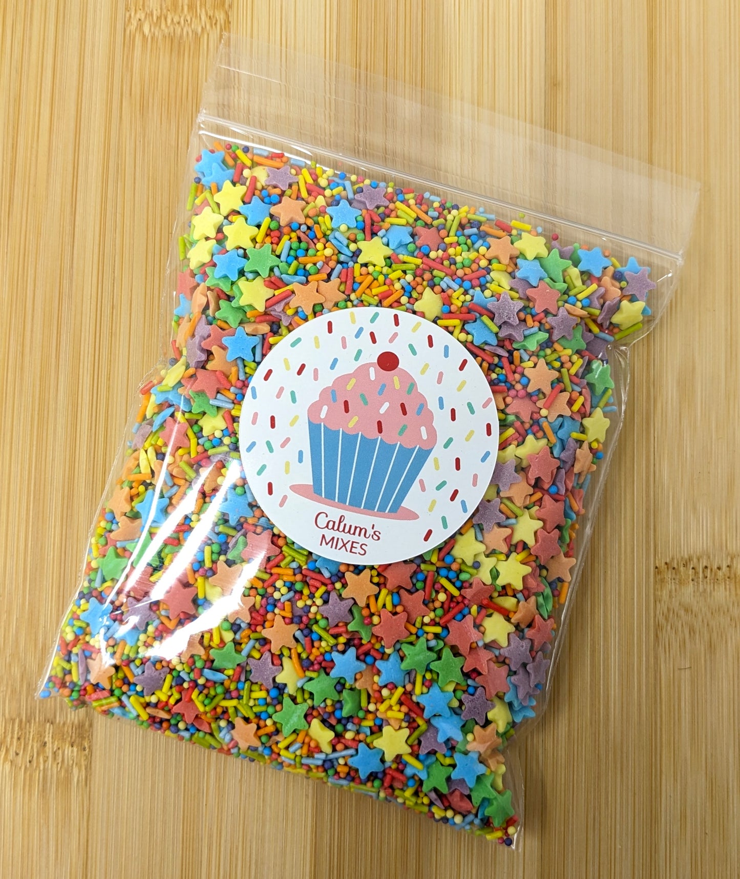 Rainbow Stars Mix Cake Sprinkles