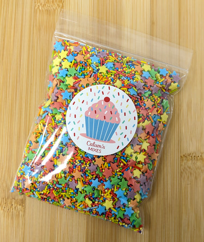 Rainbow Stars Mix Cake Sprinkles