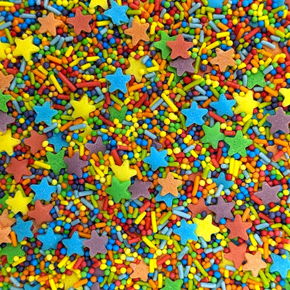 Rainbow Stars Mix Cake Sprinkles
