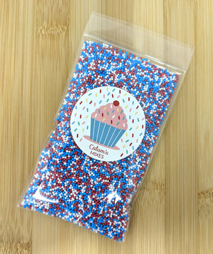 Red, White & Blue Cake Sprinkles