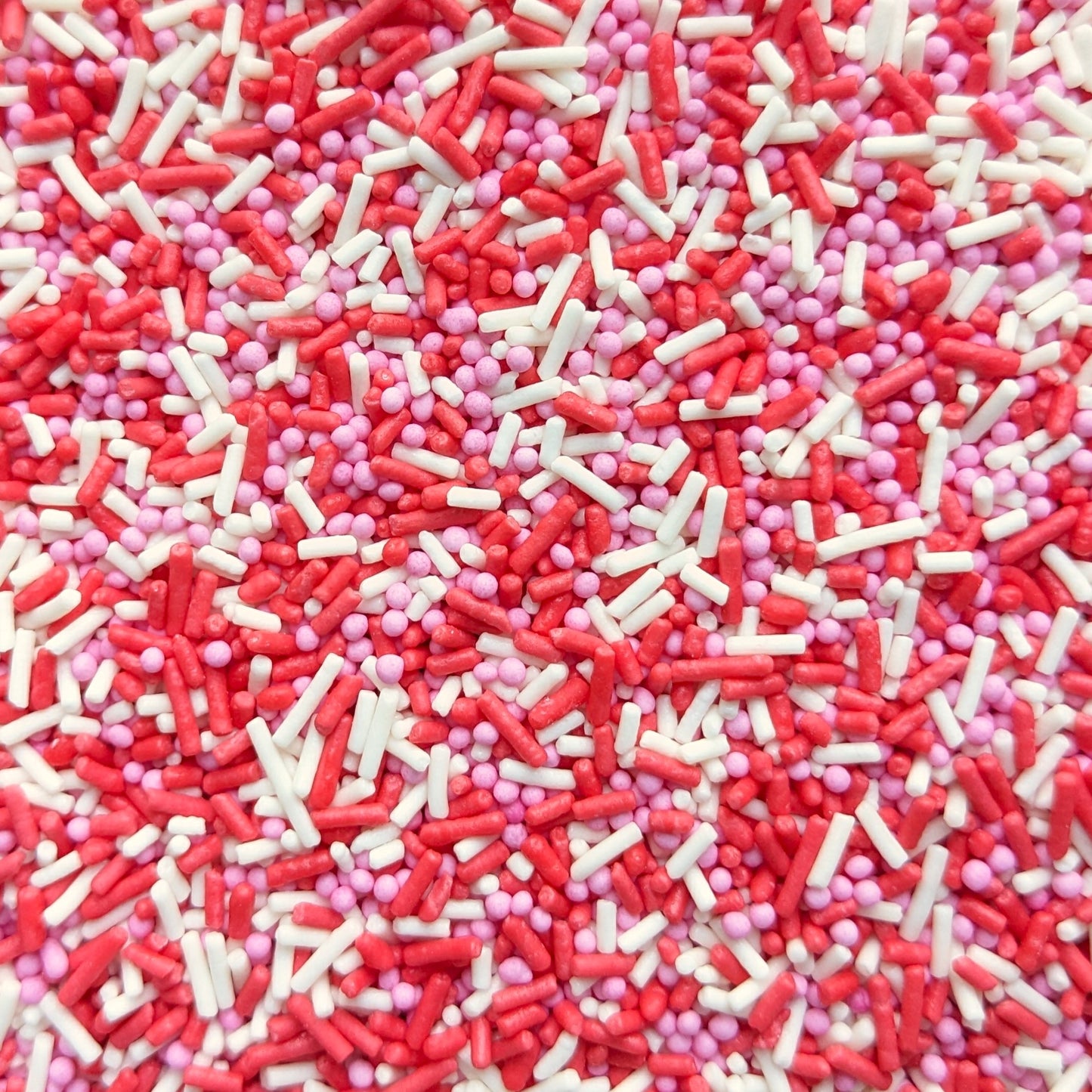 Pink, Red & White Cake Sprinkles