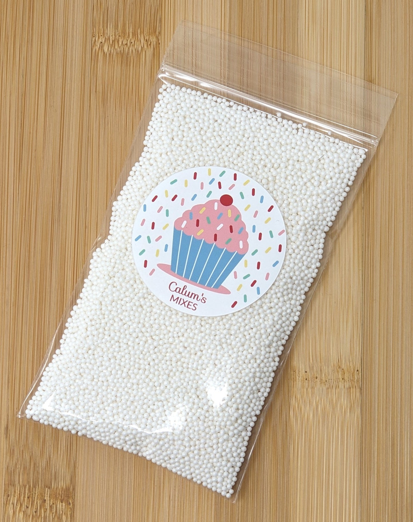 White Glimmer Cake Sprinkles