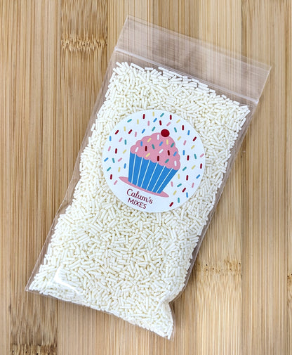 White Sugar Strands Cake Sprinkles