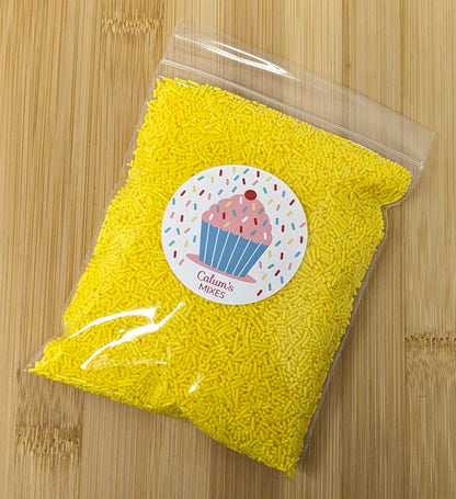 Yellow Sugar Strands Cake Sprinkles