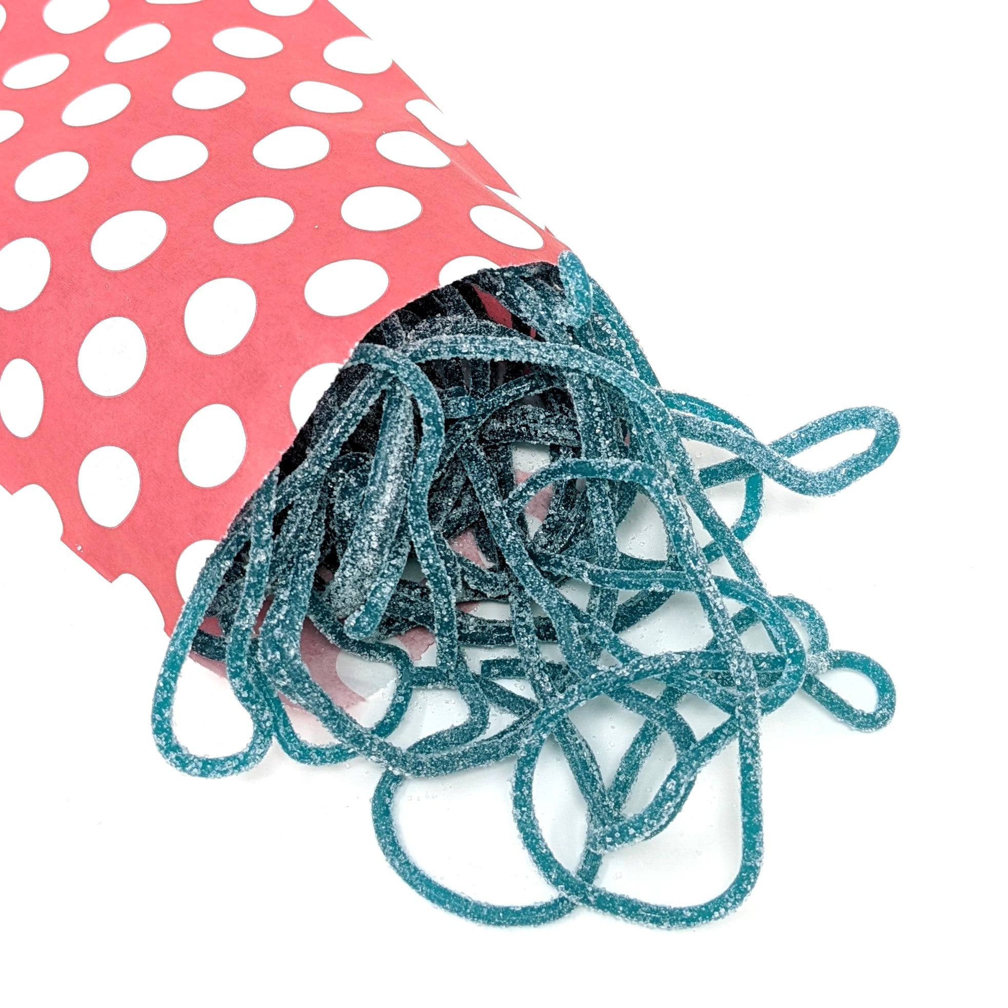 Fizzy Blue Raspberry Laces - Vegetarian & Vegan Sour Gummy Sweets ...