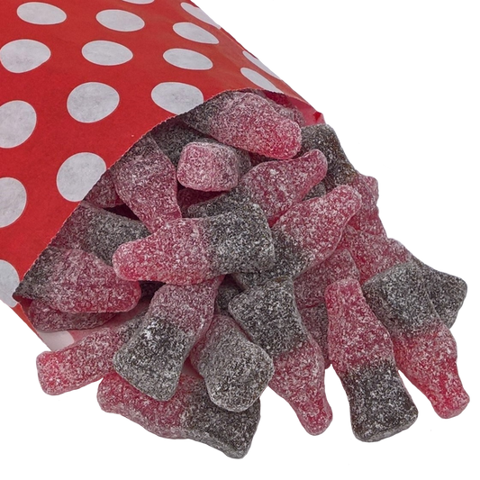 Fizzy Cherry Cola Bottles - Strawberry Laces Sweet Shop
