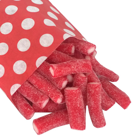 Sour Strawberry Bites - Strawberry Laces Sweet Shop