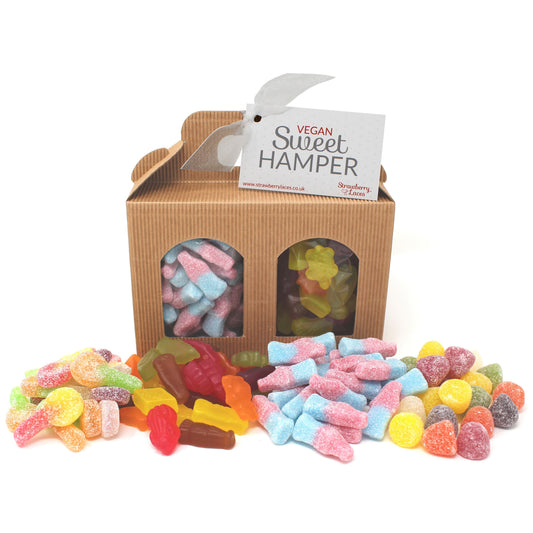 Vegan Sweet Hamper Box - Small - Strawberry Laces Sweet Shop
